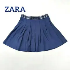 ZARA ザラ ネイビーブルー プリーツスカート ミニスカ Nice＆Ready