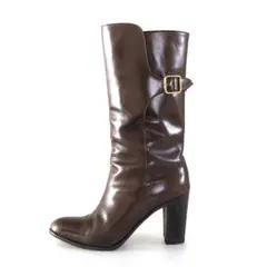 TANINO CRISCI ミドル ロングブーツ 36 レザー タニノクリスチー