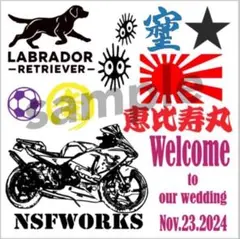 カッティングステッカー　フォローで5%割引