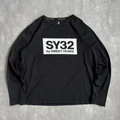 SY32 by SWEET YEARS　ビックロゴ　プリント　L/S　Tシャツ