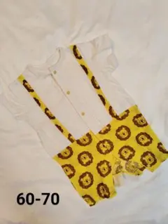 ⋆ ࣪. 美品 ˖ ࣪⭑ ライオン柄ロンパース 60-70cm SALE中