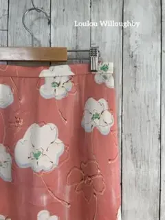 セットアップ対応✨ Loulou Willoughby サテン フラワースカート