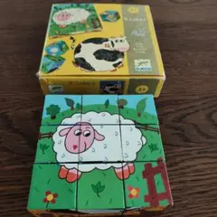 DJECO 9キューブ 動物パズル