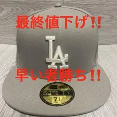 New Era ロサンゼルス・ドジャース 59FIFTY キャップ グレー