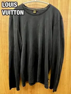 LOUIS VUITTON ルイヴィトン LV ロングTシャツ M 黒 ブラック