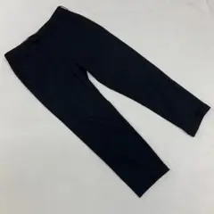 TOMORROWLAND クロップドパンツブラックテーパードロールアップS