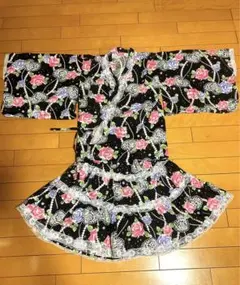 浴衣 セパレート浴衣 スカート 子供 キッズ 160 女子 レース浴衣