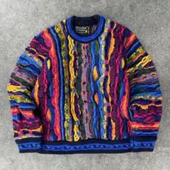 archive COOGI 3D Crazy Patterned Knit