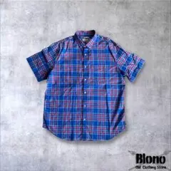 OLD NAVY 半袖チェックシャツXLボタンダウンcityboyスリムフィット