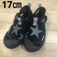 CONVERSE 星柄 ブラック サンダル　スニーカー　水陸両用　17㎝
