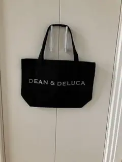 DEANu0026DELUCAトート L ブラックシルバーラメ入り