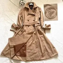 美品✨定価19万✨フォクシー モノグラムトレンチコート バッグロゴ 21年