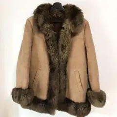 vintage mouton fur coat