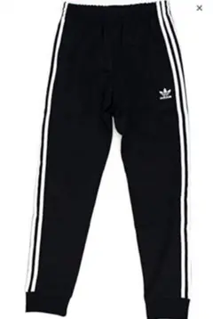 adidas ブラック トレーニングパンツ トラックパンツ　3本ライン