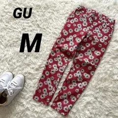 【ジーユー】 レギンス レギパン 花柄 カジュアルパンツ ウエストゴム
