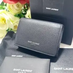 サンローランパリ☆★459784☆コンパクト二つ折り返財布