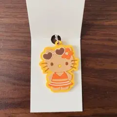 【当日発送残り1点】日焼けキティ オレンジ　ラバーストラップ キティ　サンリオ