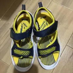 Speed Fighter サンダル 20.0cm ネイビー/イエロー