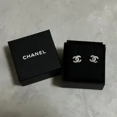 【値下げ⠀】CHANEL ラインストーン ピアス ココマーク