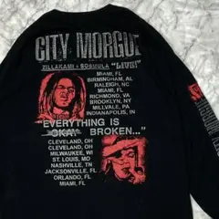 【City Morgue】長袖 Tシャツ ロンT HIPHOP ラップT