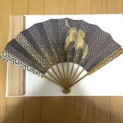 観世流　美しい青金色の舞扇 観世流 本金花柄舞扇青金色 - メルカリ
