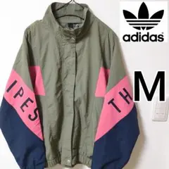 アディダス カーキ ワーディング ウーブンジャケット adidas ブルゾン M