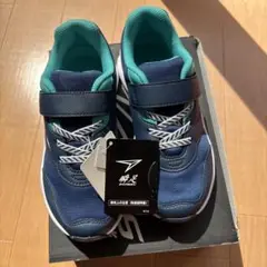 瞬足　スニーカー 21cm ネイビー