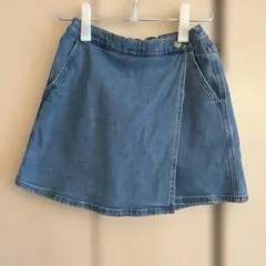【☆美品‼︎☆ユニクロ☆】デニムミニスコート 160