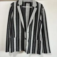 【美品】 DESIGNWORKS ニット テーラード ストライプ