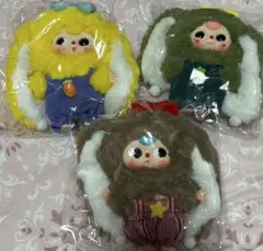 babythree ぬいぐるみ　マカロンうさぎ　3個セット
