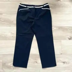 アダバット　ズボン　パンツ　カジュアル　紺　ロゴ　バイカラー　ナイロン　４２