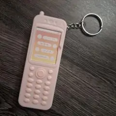 ★ピンク 携帯電話型キーホルダー