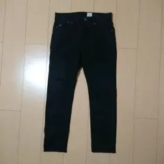 日本製 YANUK VINCENT II スリムテーパード パンツ ブラック