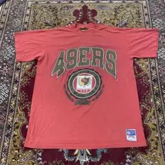 90s シングルステッチ USA製 ナツメグ NFL 49ers チームロゴ T
