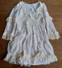 【新品】beberose べベローズ ミニワンピース ベージュ レース