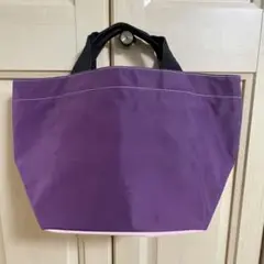 美品⭐︎エルベシャプリエ⭐︎舟形トートバッグ パープル×ピンク