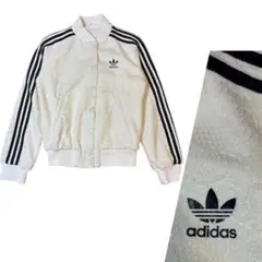 adidas アディダス ペイズリー柄 ジャケット トラックジャケット ホワイト