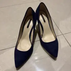 ZARA BASIC ネイビー ハイヒール　パンプス　パーティー