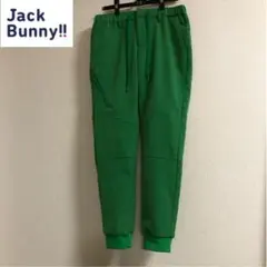 ジャックバニー ボンディング ジョガー パンツ 裏起毛 グリーン サイズ2