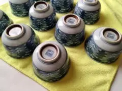５個 美濃焼 天下一筑後窯 湯呑み 湯飲み/別口で 10個口出品中、二者択一です