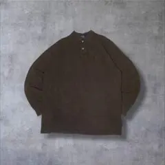 Polo by RalphLauren古着長袖ポロシャツ刺繍ロゴブラウンR521