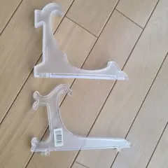 透明プラスチック L字型スタンド 2個セット