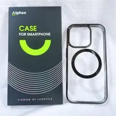 iPhone 15 pro ケース 黒 カバー ソフトケース スマホスタンド