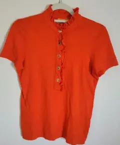 TORY BURCH フリルポロシャツ