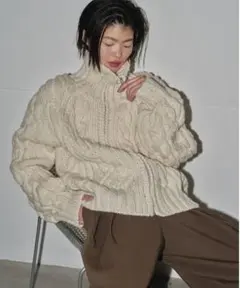 ☆新品☆タグ付きTODAYFUL*Volume HandknitCardigan
