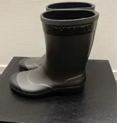 専用品　美品　シャネル 長靴 CHANEL シャネル レインブーツ 長靴白黒 バイカラー 38 - メルカリ