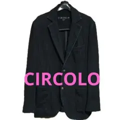 CIRCOLO 1901 ネイビー ストライプ テーラードジャケット