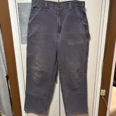 カーハート ペインター ワークパンツ ワイド W34L32 フェードあり