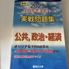 2025 大学入学共通テスト 実戦問題集 公共・政治・経済