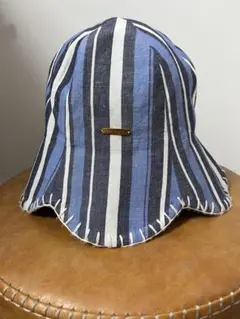 【美品】kaorinomori チューリップハット ストライプ